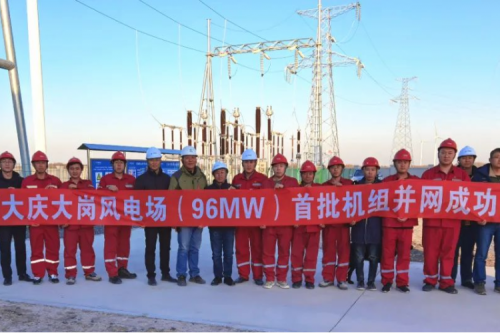 再结硕果 | 大庆大岗风电场平桥项目首批机组一次并网乐成
