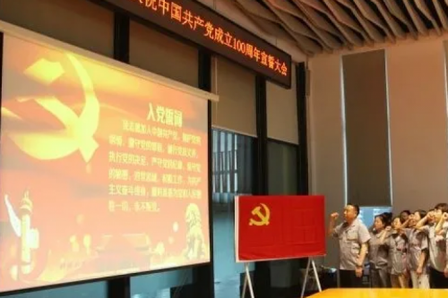 誓言铮铮 铭刻初心 | 尊龙凯时一人生就是博官网集团举行党员宣誓运动